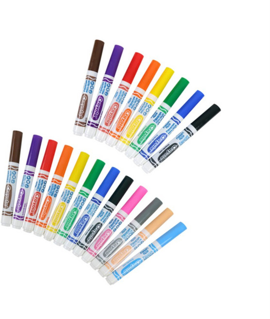 무한스토리 워셔블 수성 굵은마카펜 어린이선물세트, 12색