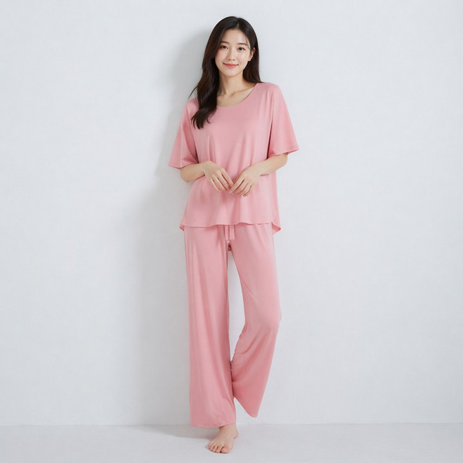 아띠꼴로 냉장고급 시원함 빅사이즈 여름 커플 반팔 잠옷세트