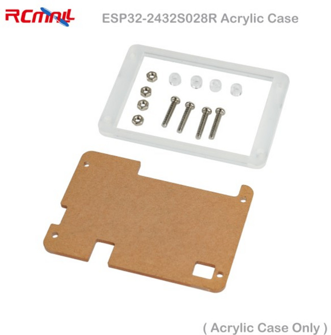 RCmall ESP32-2432S028R 2.8인치 디스플레이용 아크릴 케이스 ESP32 2.8인치 TFT 저항막 터치스크린(아크, 1개