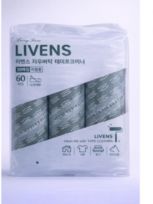 리벤스 사선컷팅 테이프 크리너 리필, 5개