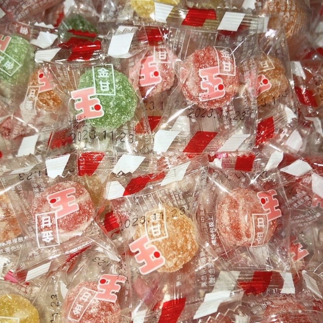 粿女兒商行 金柑糖 古早味硬糖 懷舊零食 萬聖節聖誕節分享, 10個, 5.5g