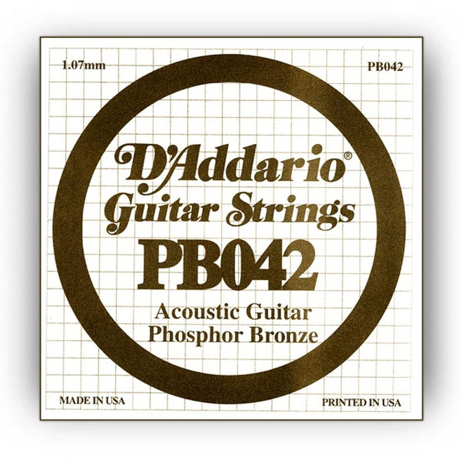 D'Addario 싱글 인청동 Wnd 028 (PB028)