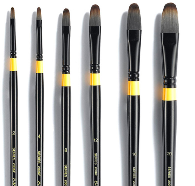 바바라 200 KF 아크릴/유화붓 6본세트 (2호~20호)