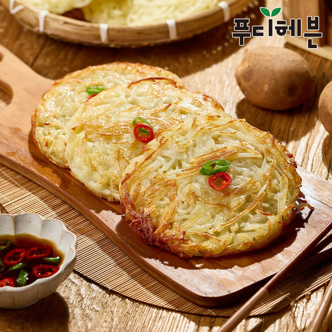 100퍼센트 국산 감자를 채썰어 만든 감자채전(10ea), 1개, 1kg