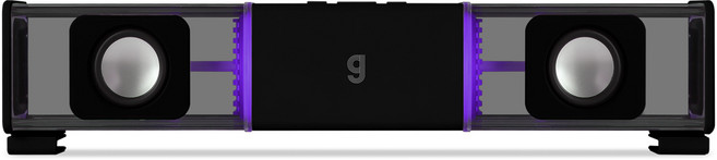 지클릭커 슈퍼히어로 G-SHOT 트랜스 RGB 페어런트 우퍼 컴퓨터 사운드바 블랙 G.M