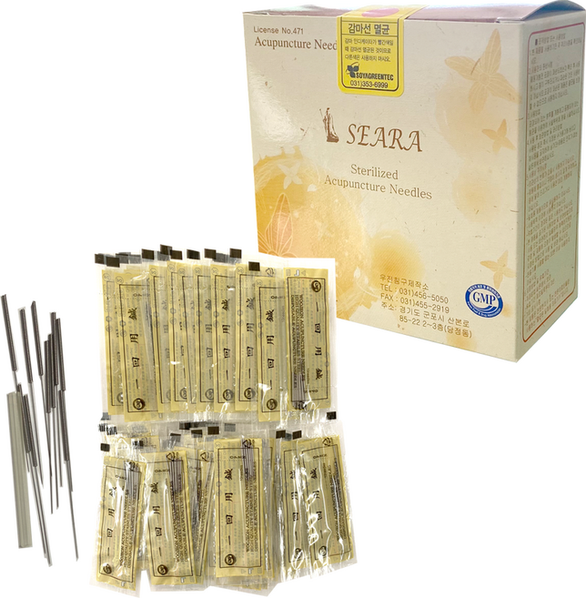 우전침구 한방침 멸균침 한의원 1000pcs 2000pcs, 0.30x40mm(1000개), 1개