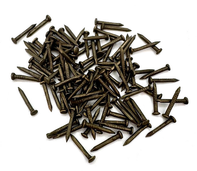 아이베란다 엔틱못 작은머리 쇠못 나무 못 스트링아트 목공용 1x9mm, 100개