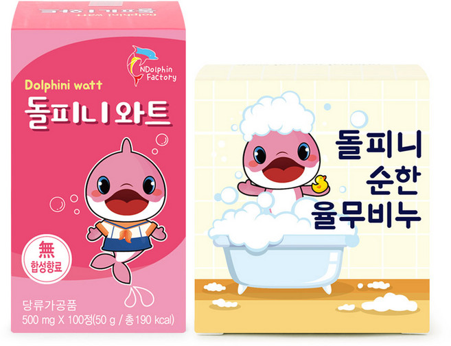 엔돌핀팩토리 돌피니 와트 캔디 50g + 순한 율무 비누 100g 세트, 3세트