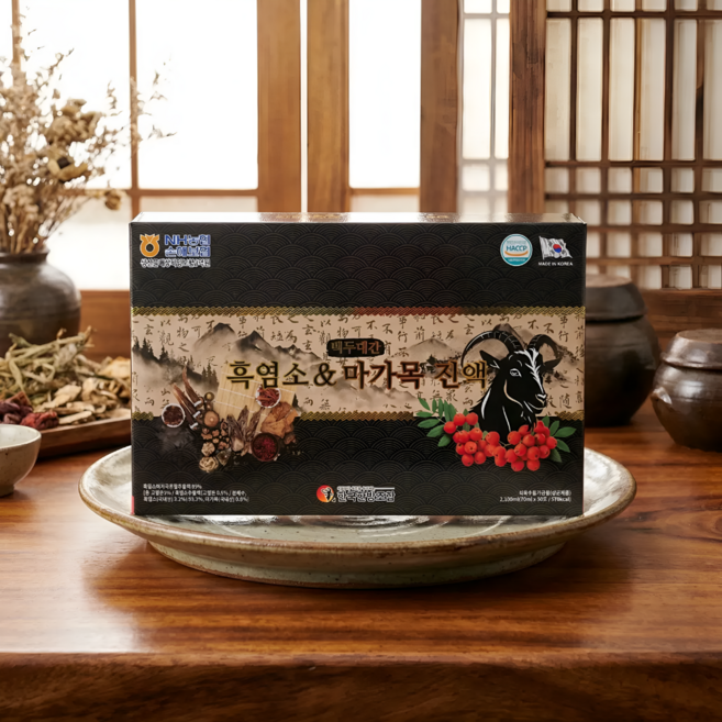 백두대간 흑염소 & 마가목 진액 70ml x 30개, 2박스