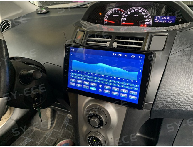 syec Yaris 小鴨 安卓 車機 06-13年 導航 GPS 汽車 倒車顯影 音響 影音 360 環景, 1個, (A)入門套餐,主機附黑色框