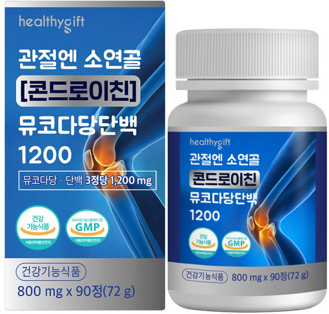 관절엔 소연골 콘드로이친 뮤코다당단백 1200 MSM 보스웰리아 정 건강기능 식품, 1개, 90정