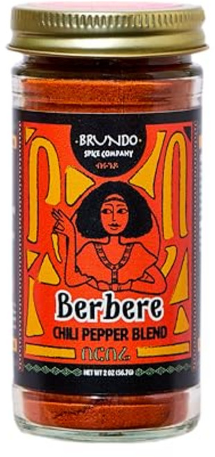 에티오피아 베르베레 고추 블렌드 (2 oz) | 정통 베르베 Brundo Spices Imported Ethiopian Berbere Chili Pepper Blend (2 oz), 상품상세 참조, 1개