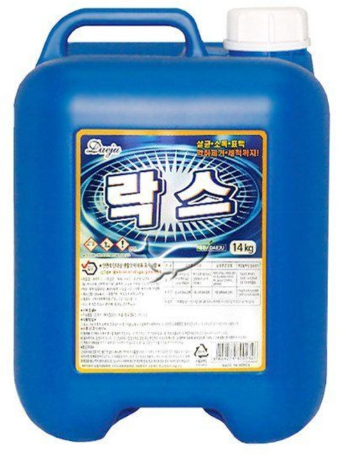 테온셀 대주 락스 14kg/1통 말통/대용량/살균소독세제, 1개