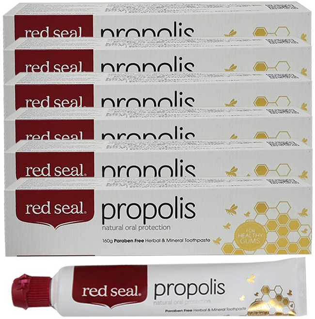 레드씰 프로폴리스치약 160g X 6개 구취제거 충치예방