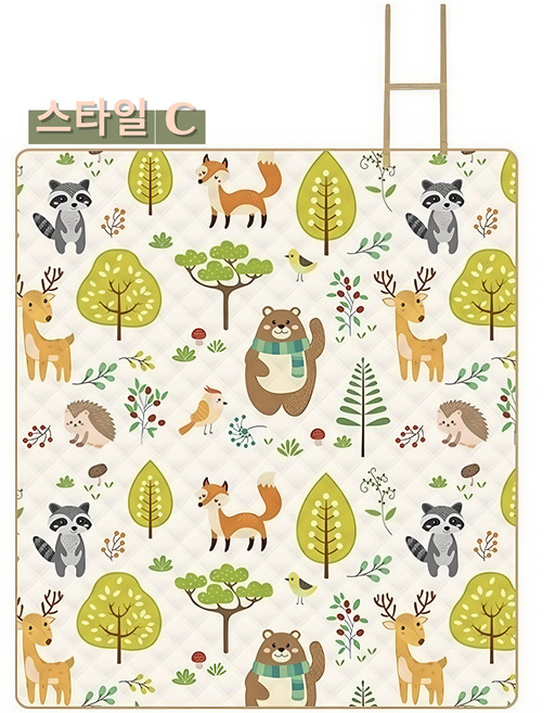 6.5mm 두꺼운 방수 방습 휴대용 두터운 피크닉 매트 대형 다용도 캠핑 매트 돗자리, 스타일 C