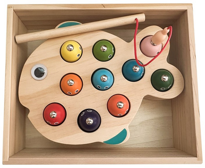 아이스타 원목 자석 낚시놀이 장난감세트 (정리.보관용 원목케이스포함), 1개