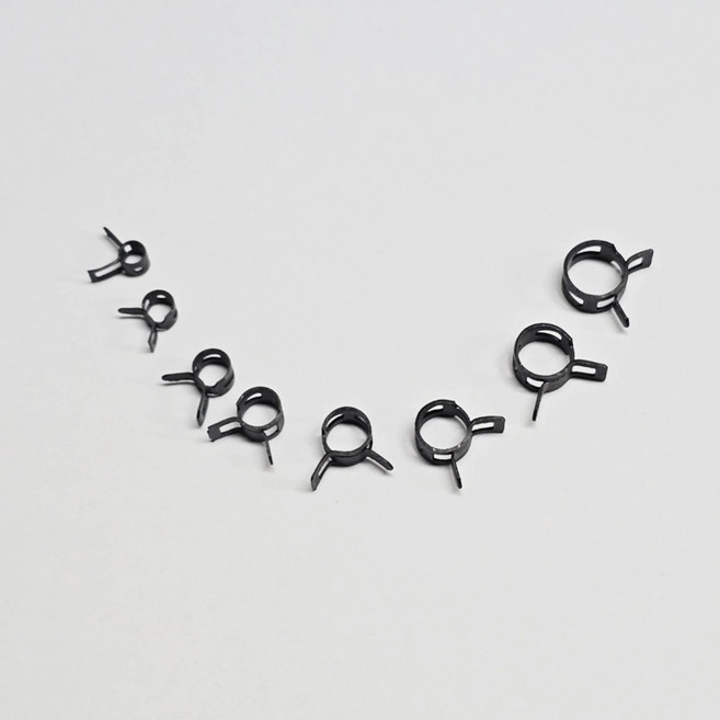 호스 집게밴드 탄성 반도 블랙 1P 5mm부터 12mm, 1개