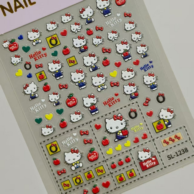 뿜뿌 네일 스티커 셀프 귀여운 네일아트 DIY, 1개, SL-1238