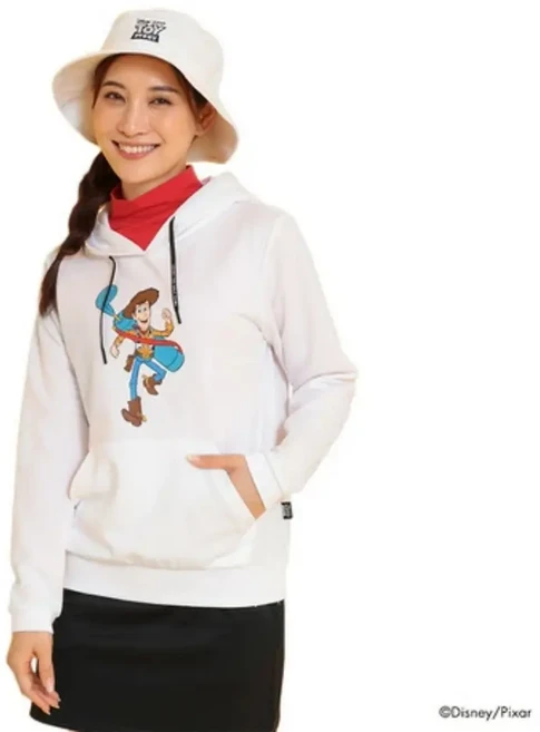 캘러웨이 여성 후드티 토이스토리 긴팔 C24217231 화이트