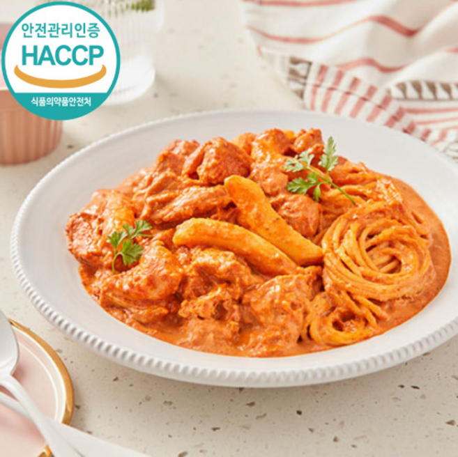 춘천 옥 투움바 로제 닭갈비 춘천닭갈비택배 포장가능 밀키트 캠핑요리, 1개, 750g