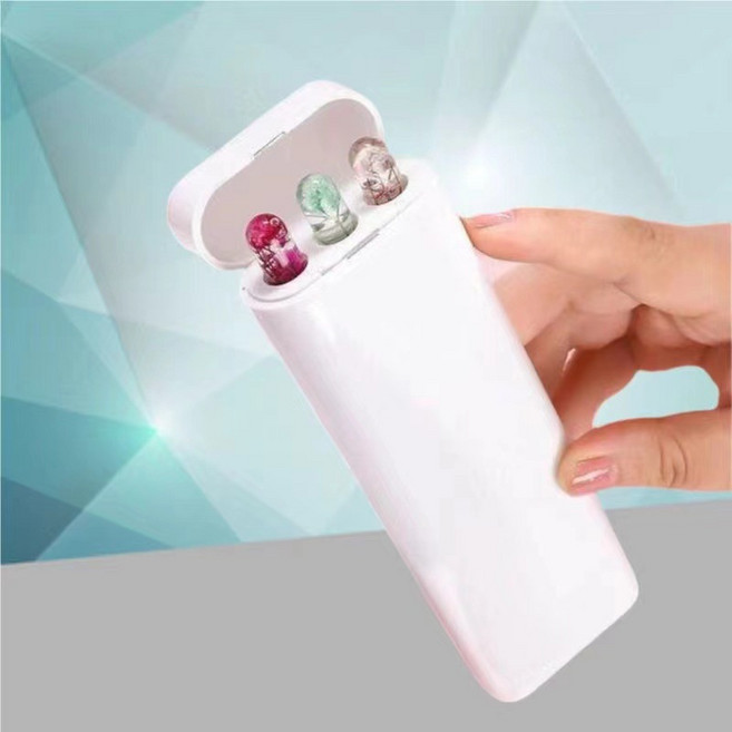 중학생필통 대학생필통 심플한 스타일 휴대용 문구 정리 자기 자석 흡착 뚜껑 글이 매끄럽다(학생 학습 필수품), 0.5mm, 안개꽃 스타일