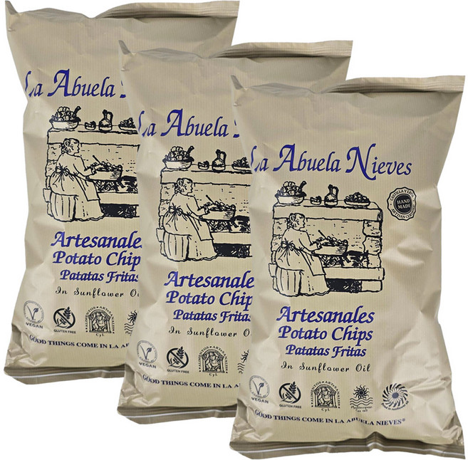 라아부엘라니에베스 포테이토칩, 150g, 3개