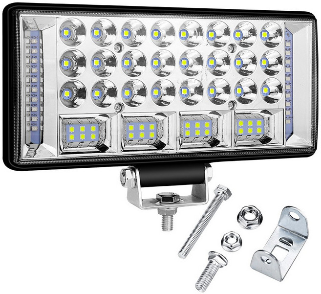 가민 24V LED써치라이트 후진등 해루질 서치라이트 화물차 작업등 집어등 차폭등 사이드램프, 1개, 68LED 204W
