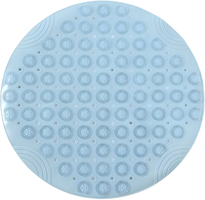 리쿠 발매트 욕실 미끄럼방지 발씻는 매트, 블루, 1개, 1개입