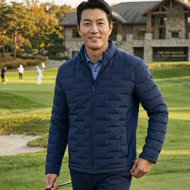 [간절기겨울용]김영주스포츠 남성 무봉제 다운 경량 패딩점퍼 MJ113