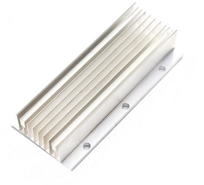 방열판 히트싱크 알루미늄 쿨러 - 60x135x28mm - 고정홀 타입 - 열전소자 냉각용, 1개, 실버