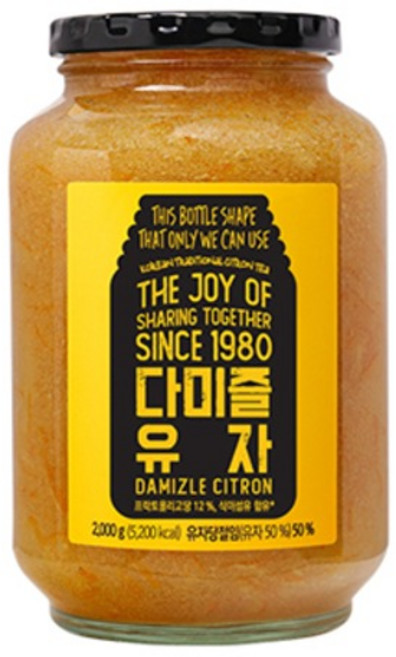 웰베이킹 다미즐 유자차 2kg, 1개, 1개입