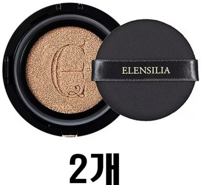 엘렌실라 에센스 블랙 커버 쿠션 프리미엄 리필, 21호, 2개