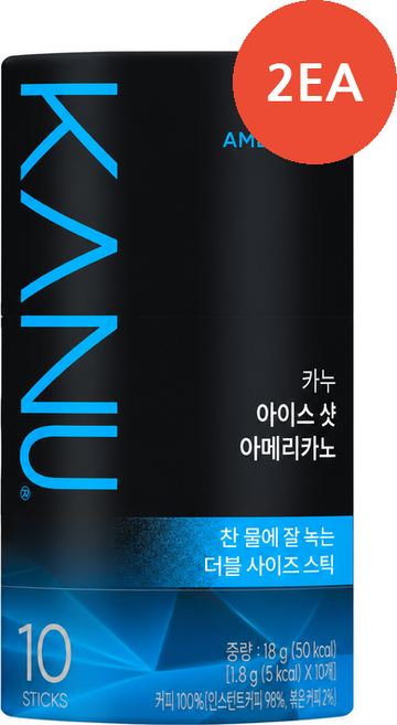 카누 아이스샷 아메리카노 (1.8G*10입), 1.8g, 10개입, 2개