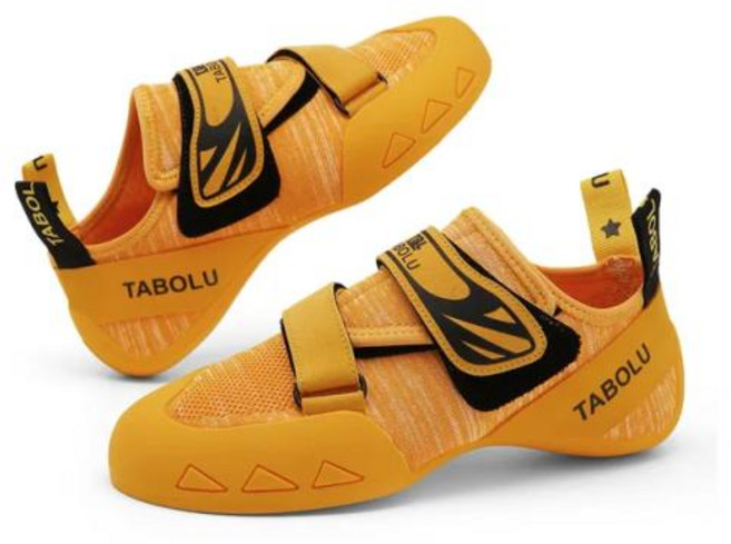 등산카라비너암벽 남성용 전문 등반 초보자 메쉬 미끄럼 방지 볼더링 훈련 운동화, 41, Yellow