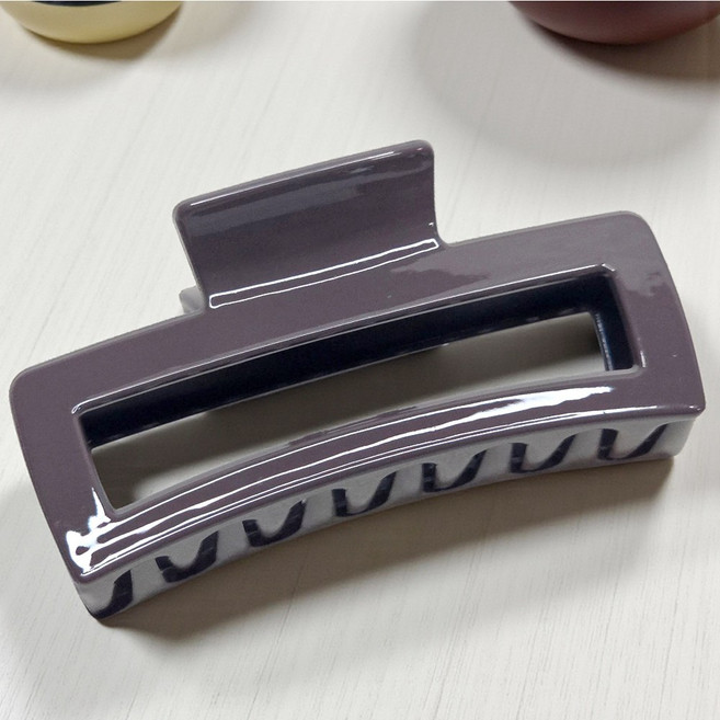 J221 사각 집게핀 유광 올림머리 집게핀 똥머리 집게핀 MADE IN KOREA 한국생산제품