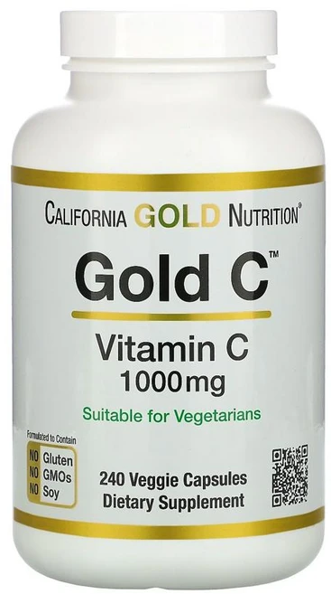 캘리포니아골드뉴트리션 골드 비타민 C 1000mg 베지 캡슐, 240정, 1개 - 쿠팡