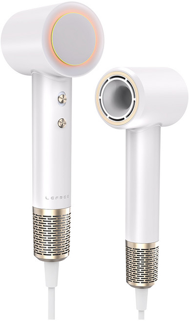 레퓰리 고속 음이온 저소음 BLDC 드라이기 헤어 드라이기 헤어드라이어 여행 휴대용 출장 가정 살롱 전문가용 고성능 베스트 추천, 화이트