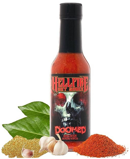 Hellfire Doomed 저세상 매운 핫소스 147ml Hottest Sauce in the World, 1개