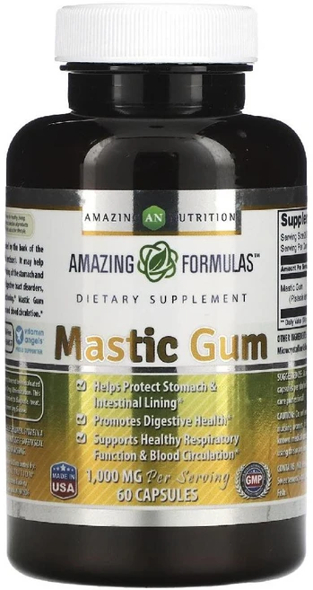 어메이징 뉴트리션 매스틱 검 500mg 캡슐 60정, 1개 - 쿠팡