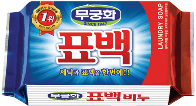 무궁화 표백비누, 3개, 230g