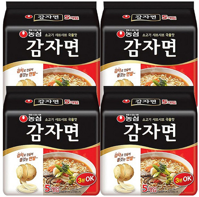 농심 감자면 117g X 20봉