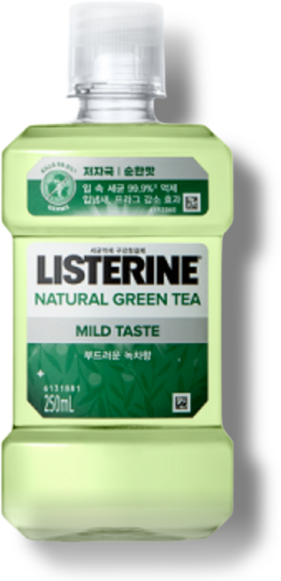 리스테린 내추럴 그린티 마일드, 1개, 250ml