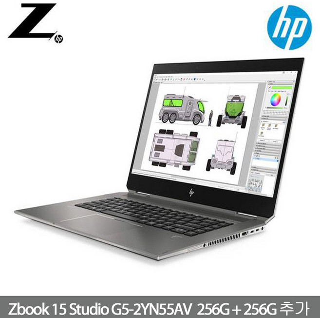 Zbook 15 Studio G5-2YN55AV, 8GB, NVMe 256G + 256G, 포함, WIN10 Home, 코어i7