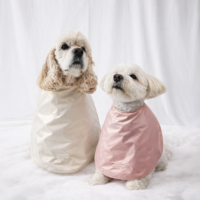 [헤디스그루밍] 강아지 세안보 얼굴 세안 타올 눈물 닦기 귀보호 올인원 생활방수 사이즈(M) 소형견 ~5kg), 1개, 아이보리