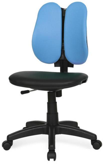 체어포커스 엔젤 ZA 팔무 노헤드 의자 인조가죽, 스카이블루