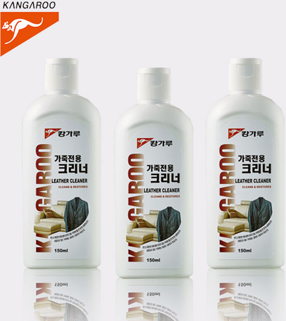 캉가루 가죽전용크리너 세차용품/가죽시트/소파관리, 150ml, 3개