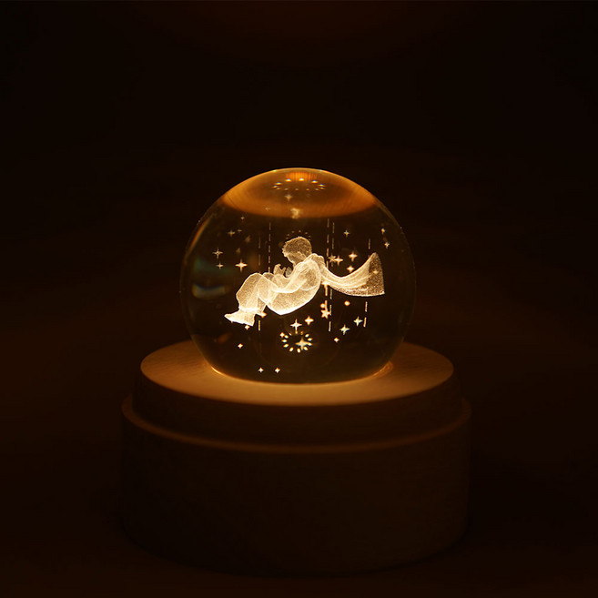 라이트피플 수정구 오르골 무드등, 어린왕자 수정구, 징글벨