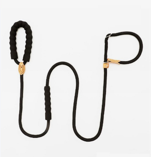 퍼플펫 강아지 업그레이드목줄 산책용 목줄 소형견 중형견 대형견, 블랙, 2개