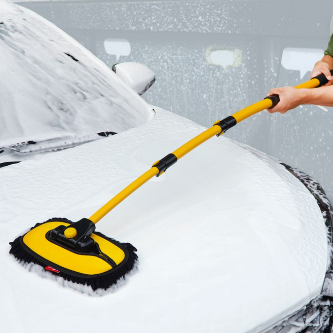 세차밀대 브러쉬 세차걸레 용품 셀프세차 휘어진 디자인 HL타입, 1개, 상세페이지 참조