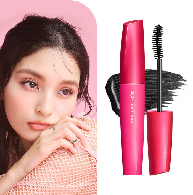 (공식) 데자뷰 번짐없는 래쉬넉아웃 볼륨 마스카라, 블랙, 1개